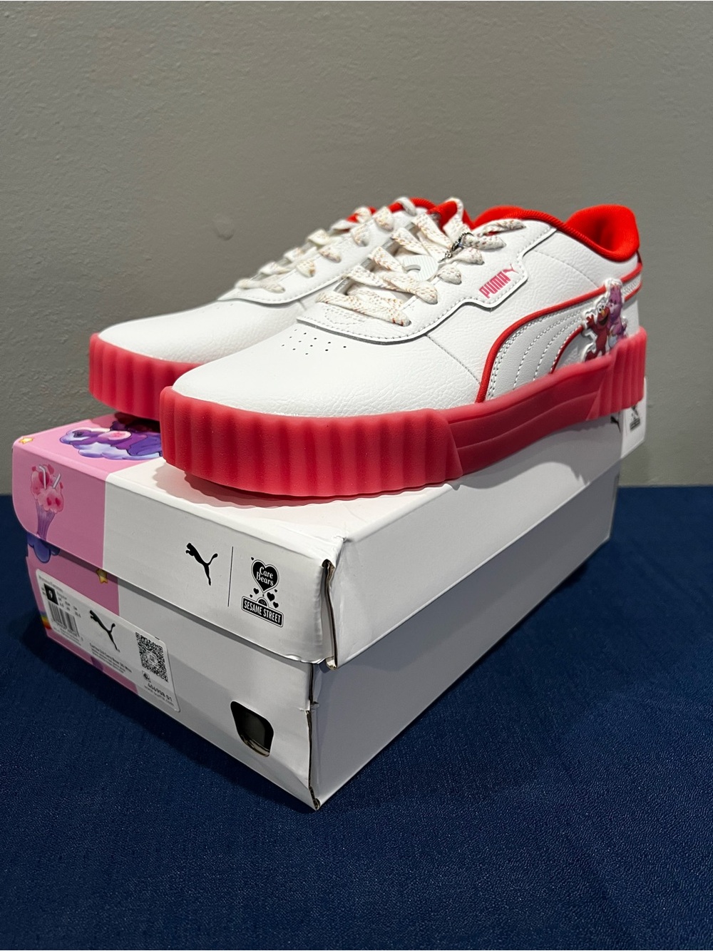 Puma X Care Bears X Sesame Street Carina 3.0 Sneakers 406908-01 Size 9 Women’s